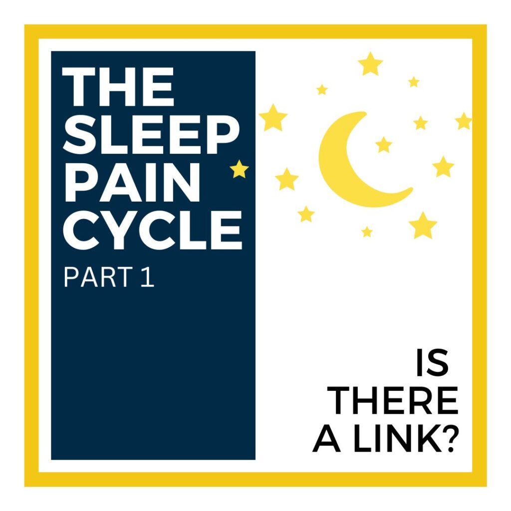 Dr. Neil Cuninghame explaining the link between sleep and pain