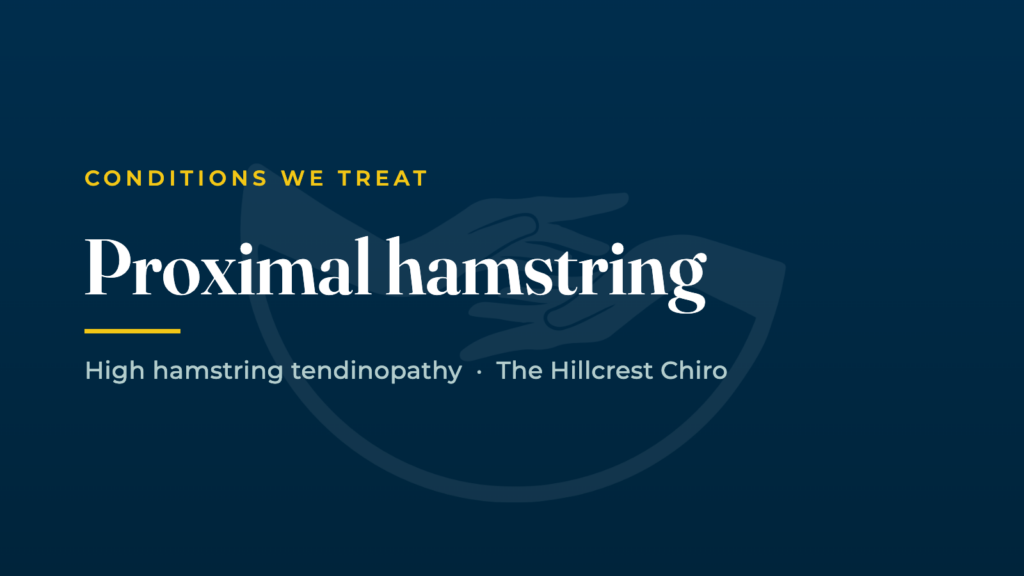 Dr Neil Cuninghame on treating proximal hamstring tendinopathy and buttock pain in Hillcrest