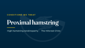 Dr Neil Cuninghame on treating proximal hamstring tendinopathy and buttock pain in Hillcrest